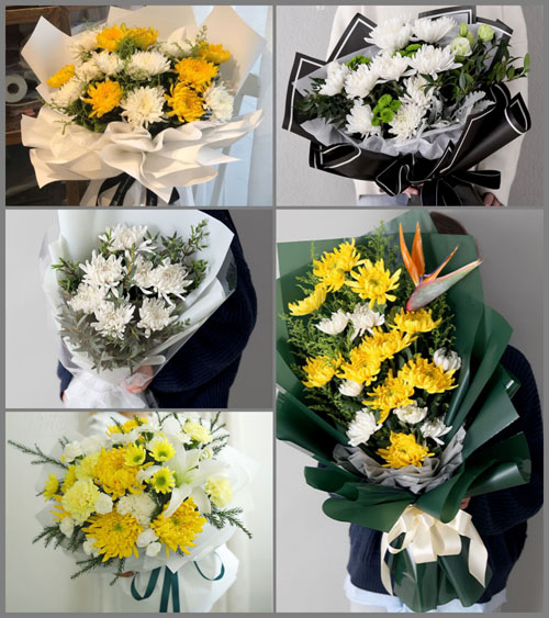 贵州贵阳花溪区黔江社区服务中心白事花束代送
